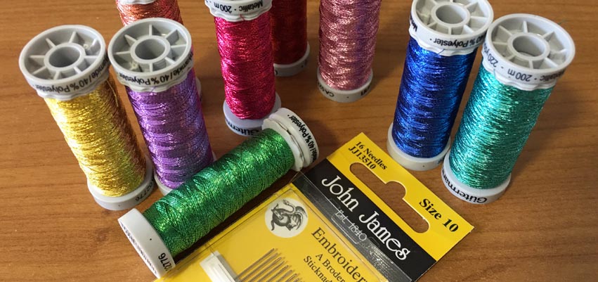 Choosing thread and needles for card stitching – Stitching Cards